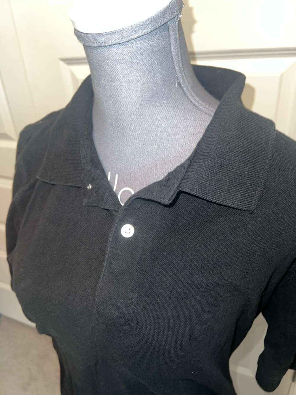 Faded Glory Black Men's Polo Shirt - Picture 2 of 4